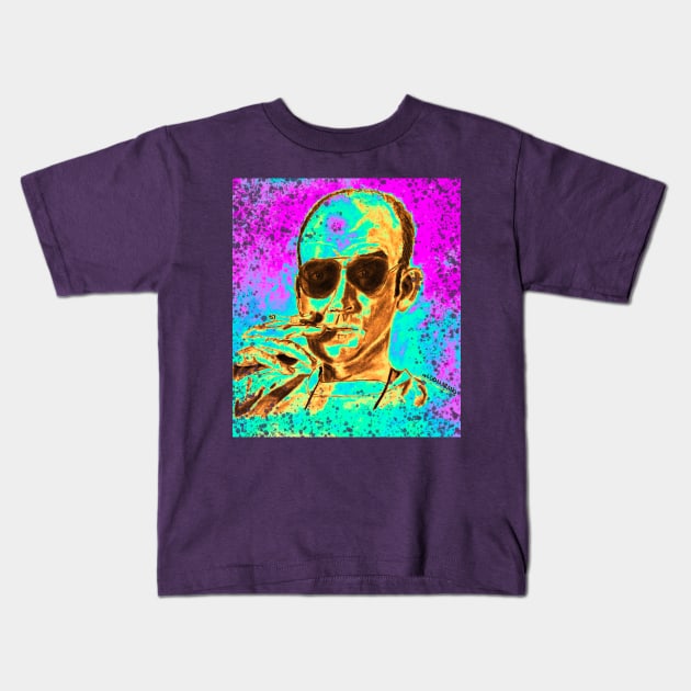 Hunter Acid Trip Kids T-Shirt by aldomarano